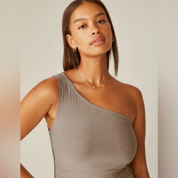 BEYOND YOGA ❤️‍🔥 FEATHERWEIGHT CARRIED AWAY ONE SHOULDER DRESS NWT SIZE LARGE - Picture 8 of 12